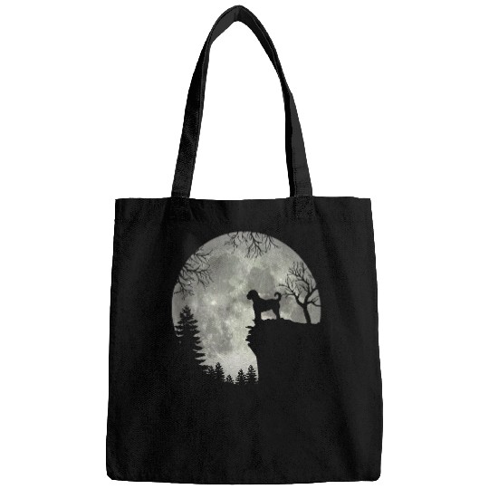 Dog Goldendoodle Goldendoodle, Groodle And Moon Halloween T-Shirt Bags
