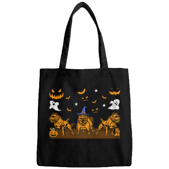 Discover Pit Bull Terrier Dog Lover Witch Hat Halloween Puppy Lover 1 Bags