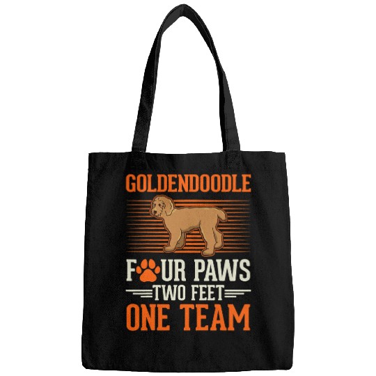 Dog Goldendoodle four paws two feet one team Goldendoodle 21 Bags