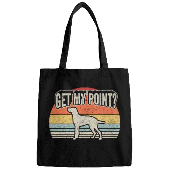 Retro vintages German Shorthaired Pointer Funny Dog Lover Bags