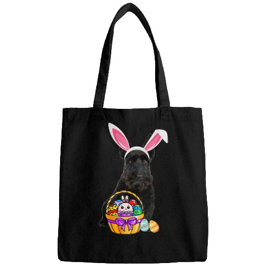 Dog Scottish Terrier Easter Egg Funny Scottish Terrier Easter Bags
