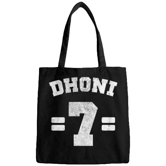 Indian Cricketer Dhoni 7 Back Print Only Cricket Lover Fan Bags