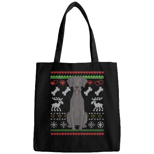 Weimaraner Dog Santa Claus Ugly Christmas Pattern 3 Bags