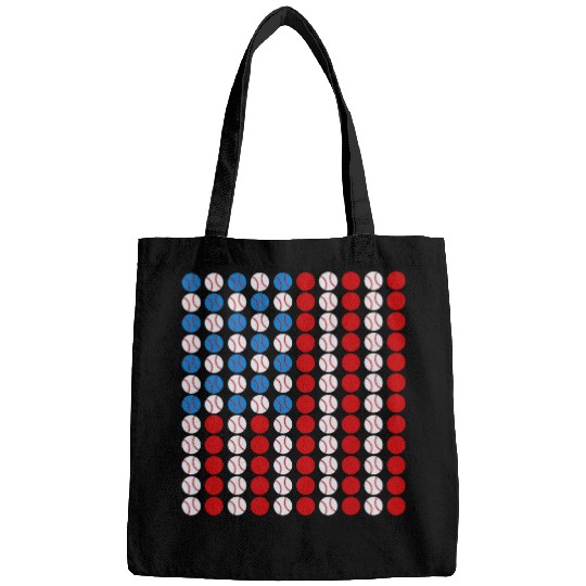 Discover Baseball USA Flag American Flag 1 Bags