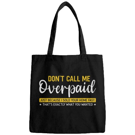 Discover Realtor Closing Art Funny Real Estate Agent Bags