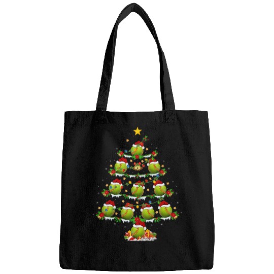 Discover Softball Sports Lover xmass Lighting Softball Christmas Tree Bags