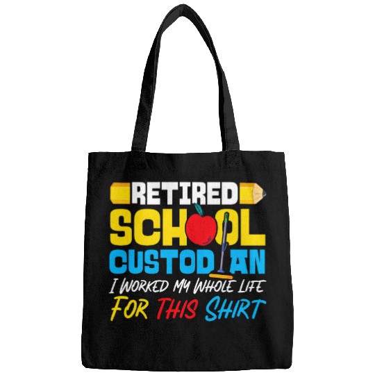 School Custodian Janitor Retired Retired School Custodian I Bags