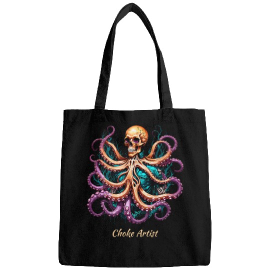 Discover Jiu Jitsu Octopuss Skull Choke Artist BJJ Gift Custom Design Bags