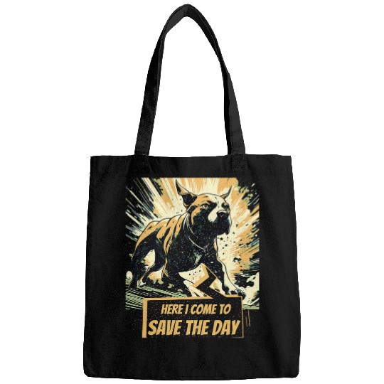 Discover Pitbull Pit bull comics style Bags