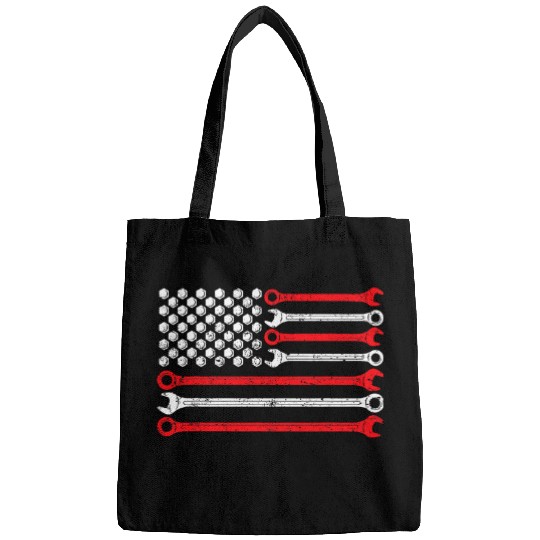 vintages USA American Flag Handyman Auto Mechanic Patriotic Bags