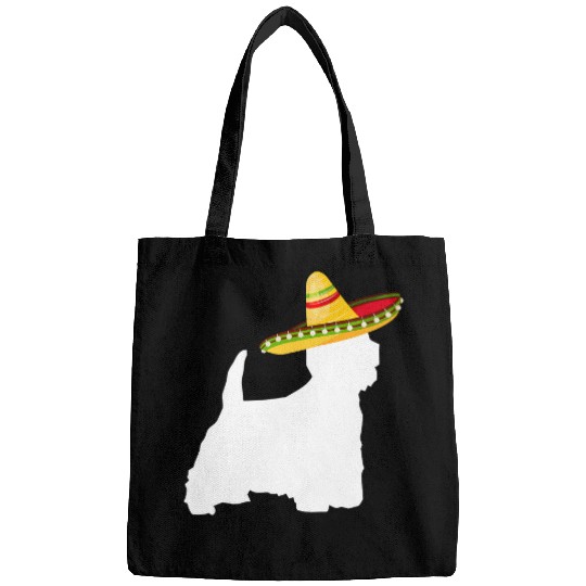 West Highland Terrier Sombrero Cinco De Mayo Westie Dog Bags
