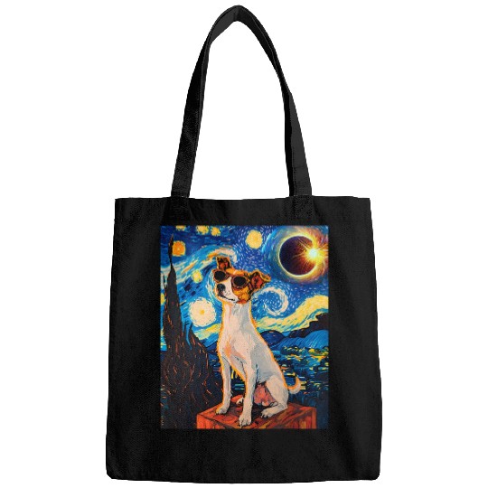 Total Solar Eclipse Toy Fox Terrier Dog Bags