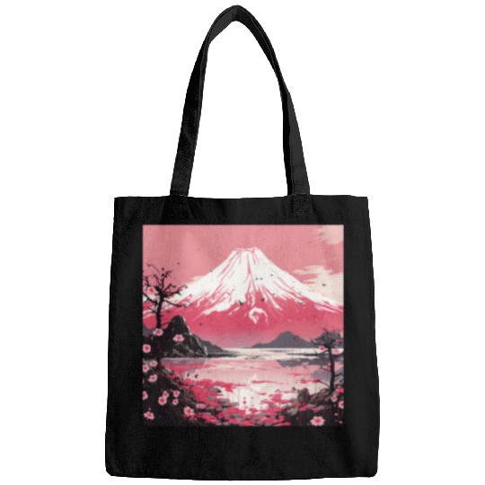 Nihons Blossom Peaks Waterfall Symphonys Twilight Ballet Bags