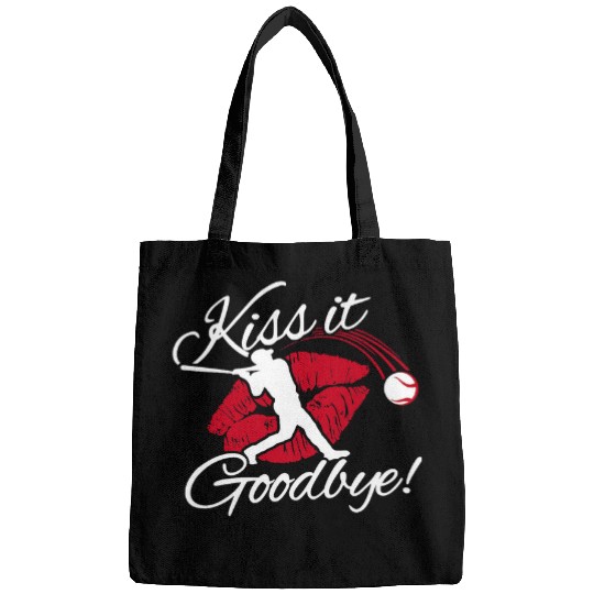 Love Baseball Mom Cute kisss it Goodbye homes Run Game Day 2 Bags