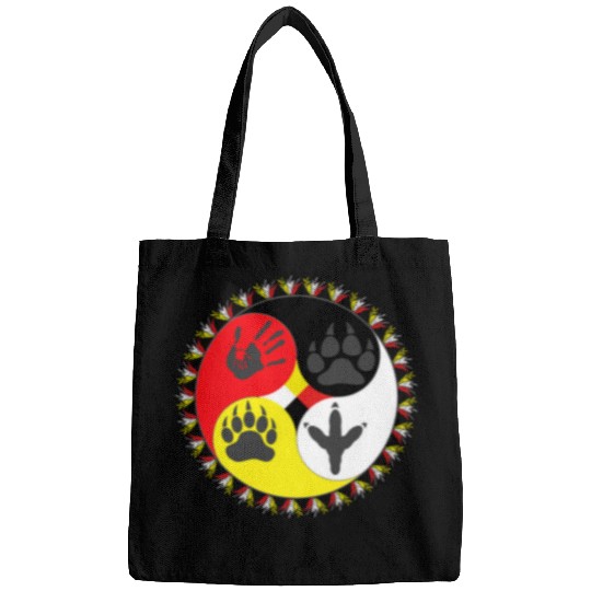 Native American medicines Wheel spiritual animals MMIW Bags