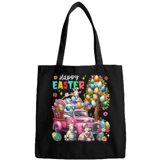 Discover Happy Easter Three Cute Bunny Goats On Pickup Truck Bags