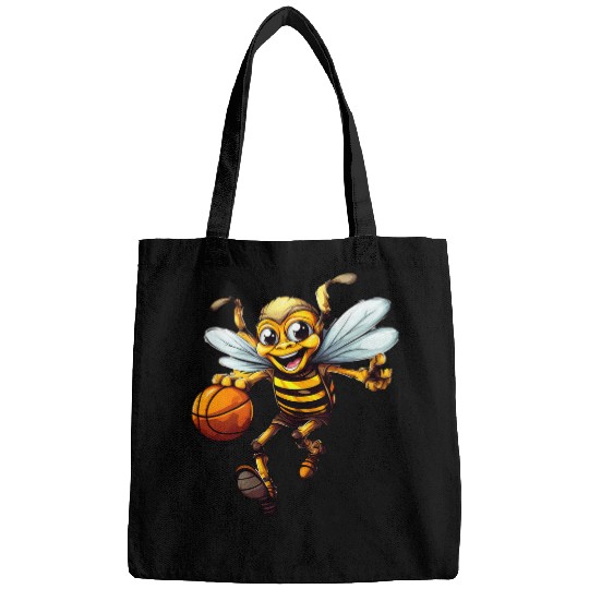 Laughing Basketball Bee Bags