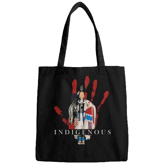 Native American Indigenous Red Hand Indian Blood Themed 10 Bags