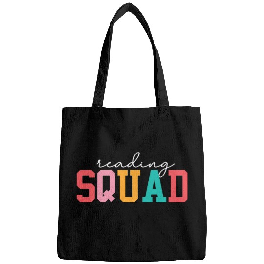 Reading Squad Library English Teacher Book Lovers Bags