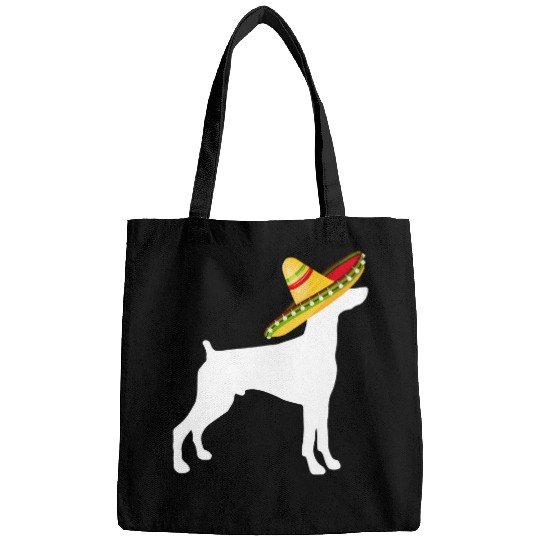 Miniature Pinscher Sombrero Cinco De Mayo Funny Dog Bags