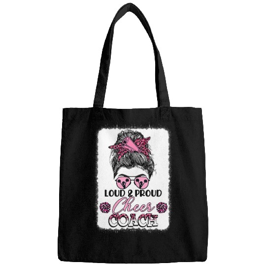 Loud And Proud Cheer Coachs Leopard Messy Bun Bleached 1 Bags