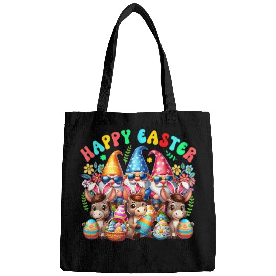 Discover Happy Easter Squad Three Gnomes Bunny Donkeys Hunting Eggs Bags