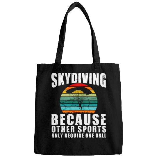 Skydive and Funny Skydiving Art for Men and Women Skydiver Bags