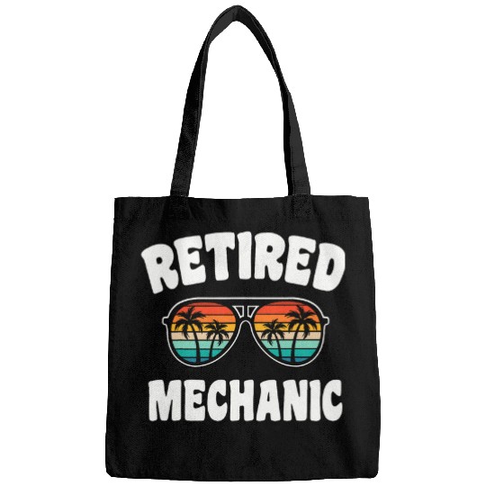 Retired Mechanic Funny Retirement Congratulations Bags