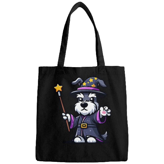 Schnauzer Wizard Funny Dog Magic Bags