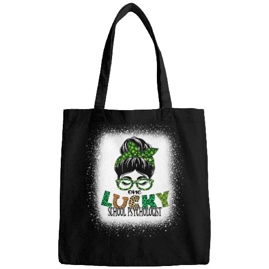 One Lucky School Psychologist Bleached St Patricks Day Women Bags
