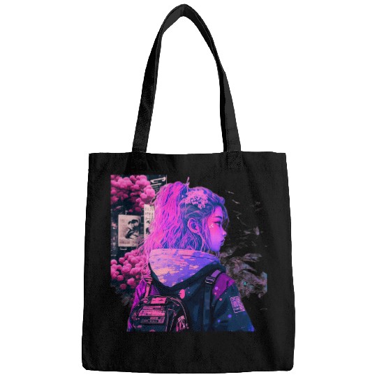 Retro Vaporwave Aesthetic 90s EGirl japanese art Bags