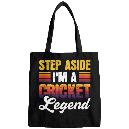 Step Aside Im a cricket legend 2 Bags