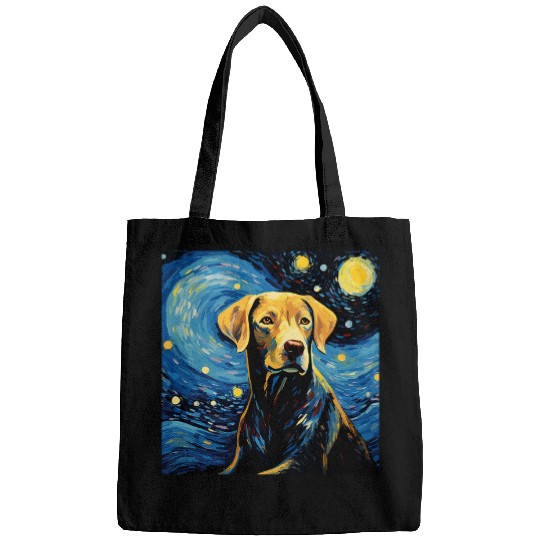 Labrador Retriever Starry Night For Dog Mom Dog Dad Bags