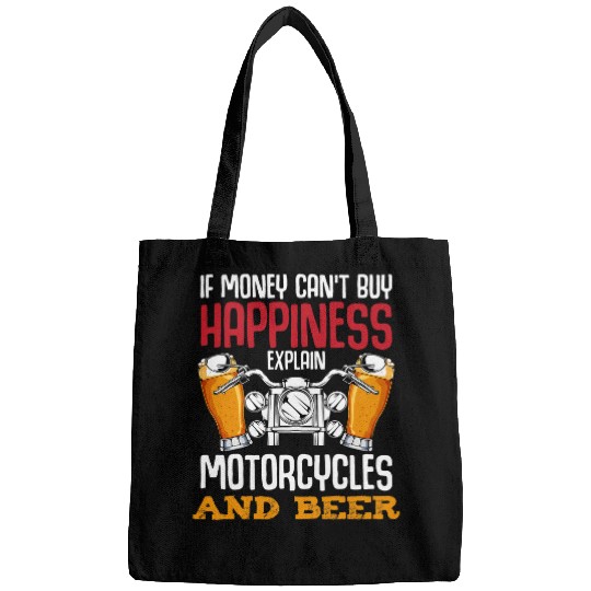 Motorcycle Beer Alcohol Biker Motorbike Racing Rider Funny Bags