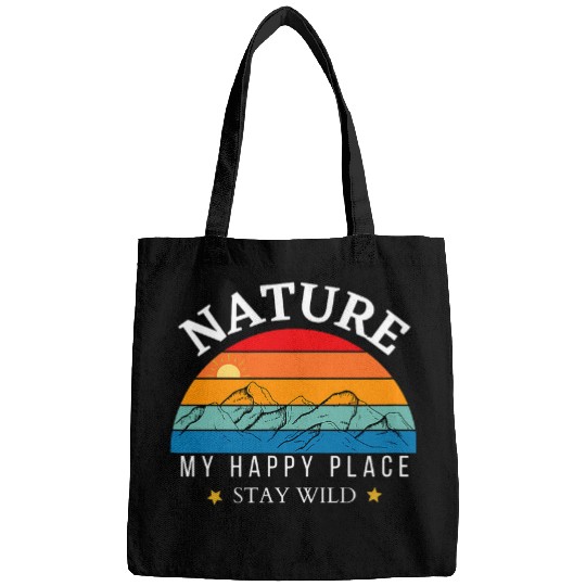Stay Wild in Nature Mount Rainier Camping Outdoor Nature Bags