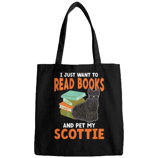Scottish Terrier Read Books Scottie Dog Bags