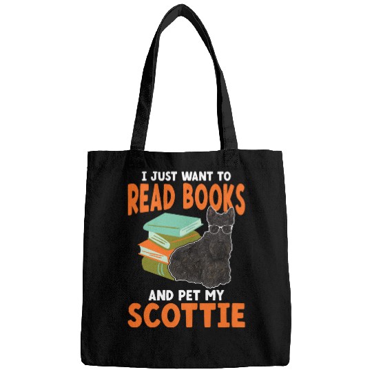 Scottish Terrier Read Books Scottie Dog Bags