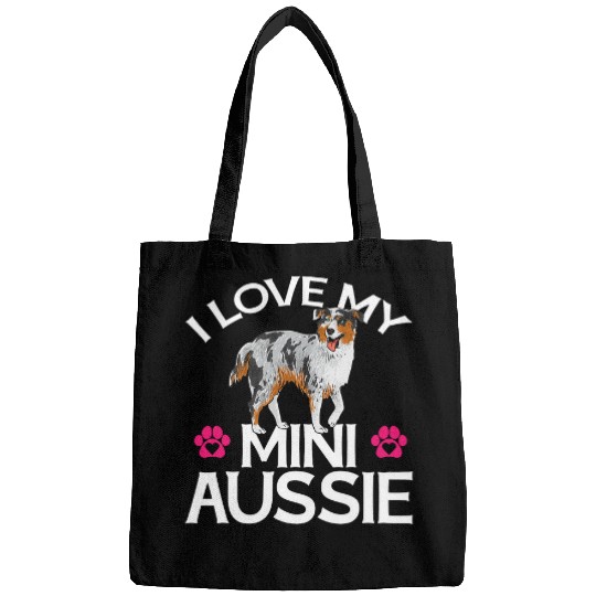 I Love My Mini Aussie Miniature Australian Shepherd Bags