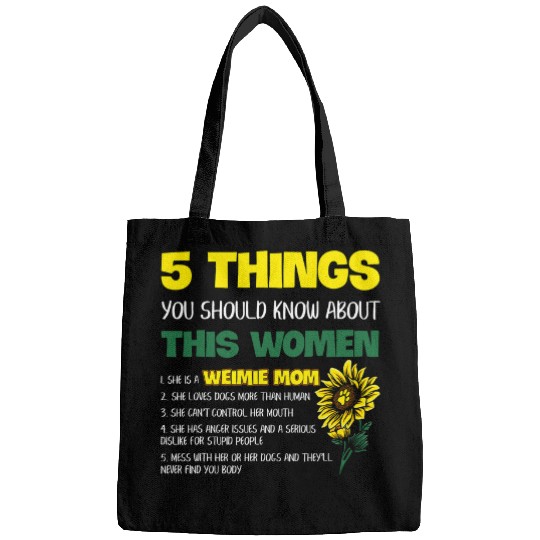 Weimie Mom Weimaraner Mama Dog Lover Woman Bags