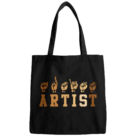 Discover Proud Artist ASL Sign Language Design Bags