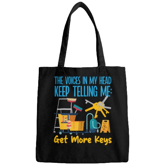 School Custodian Janitor The Voices In My Head Keep Telling Bags