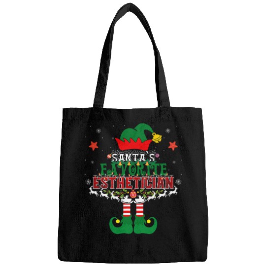 Santas Favorite Esthetician Elf Christmas Tree xmass Costume Bags