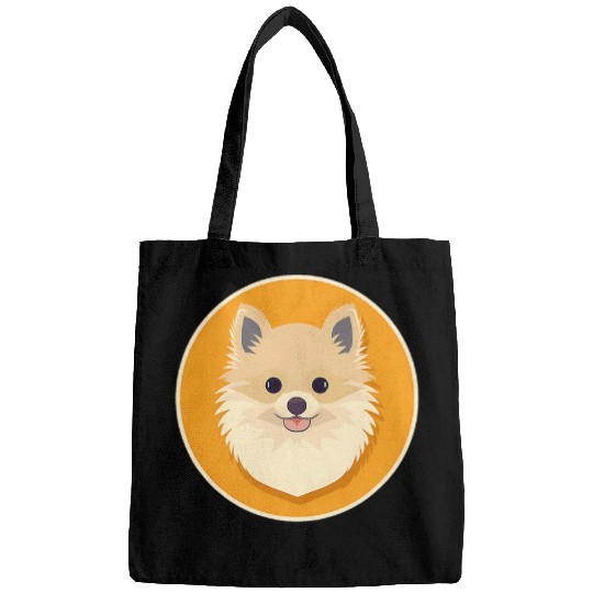 Pomeranian Dog Minimal Love Dogs 2 Bags