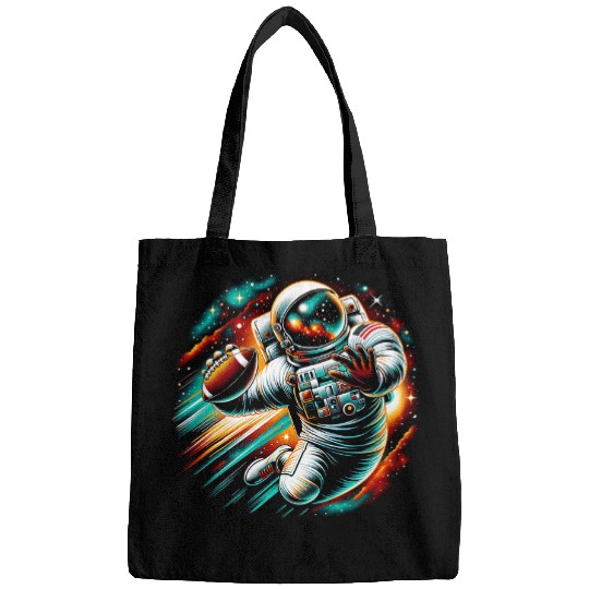 Space Quarterback Astronaut For Football Player Kid Adults Bags