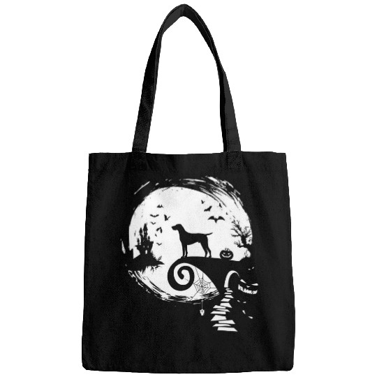 German Shorthaired Pointer Dog Silhouette Halloween Dog Bags