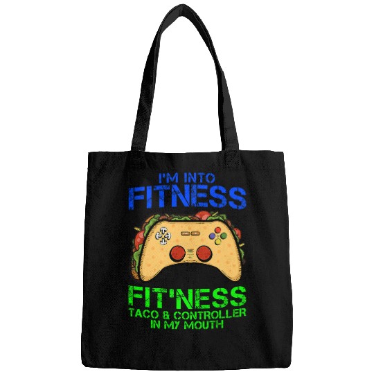 Discover Im Into Fitness Taco Controller In My Mouth 2Gamer Boy Men Bags