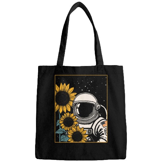 Discover Space Explorer Sunflowers Astronaut Bags
