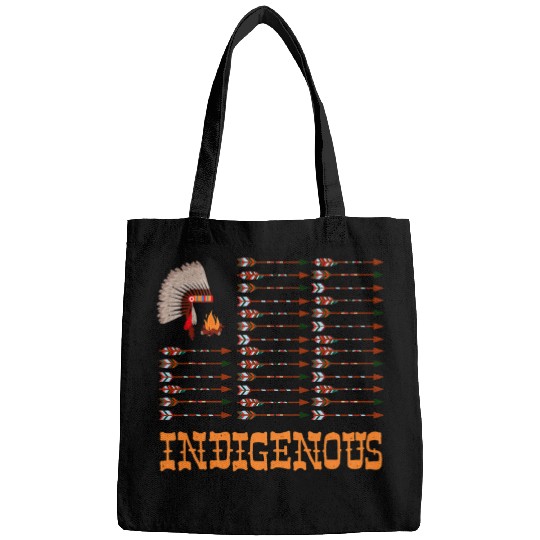 Native American Spirit Indigenous Flag Indian Chief vintages 2 Bags