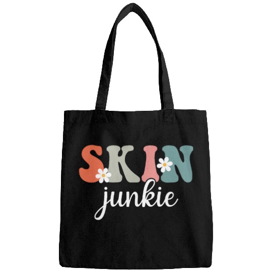 Skin Junkie Skin Esthetician Skincare Groovy For Women Girls Bags