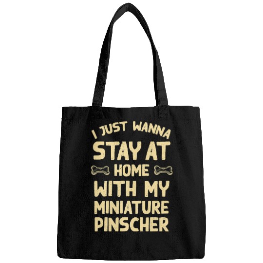 Stay homes with My Lagotto Romagnolo Funny Dog Dad Humor Bags